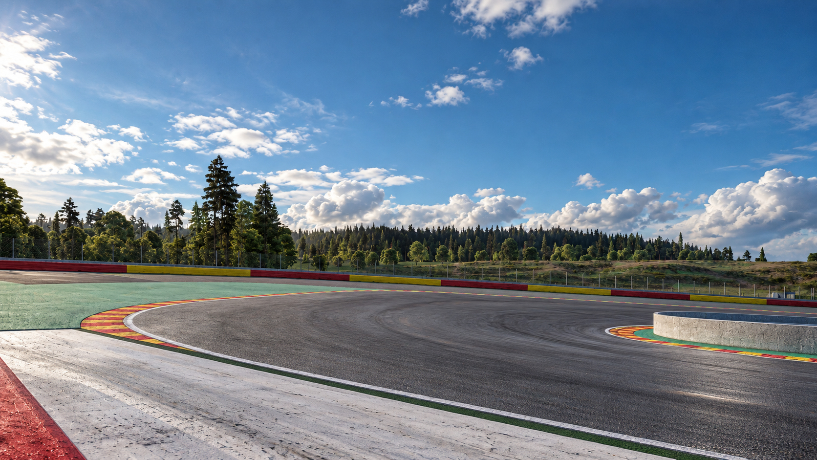 Spa-Francorchamps F1 Race Track 3D Model