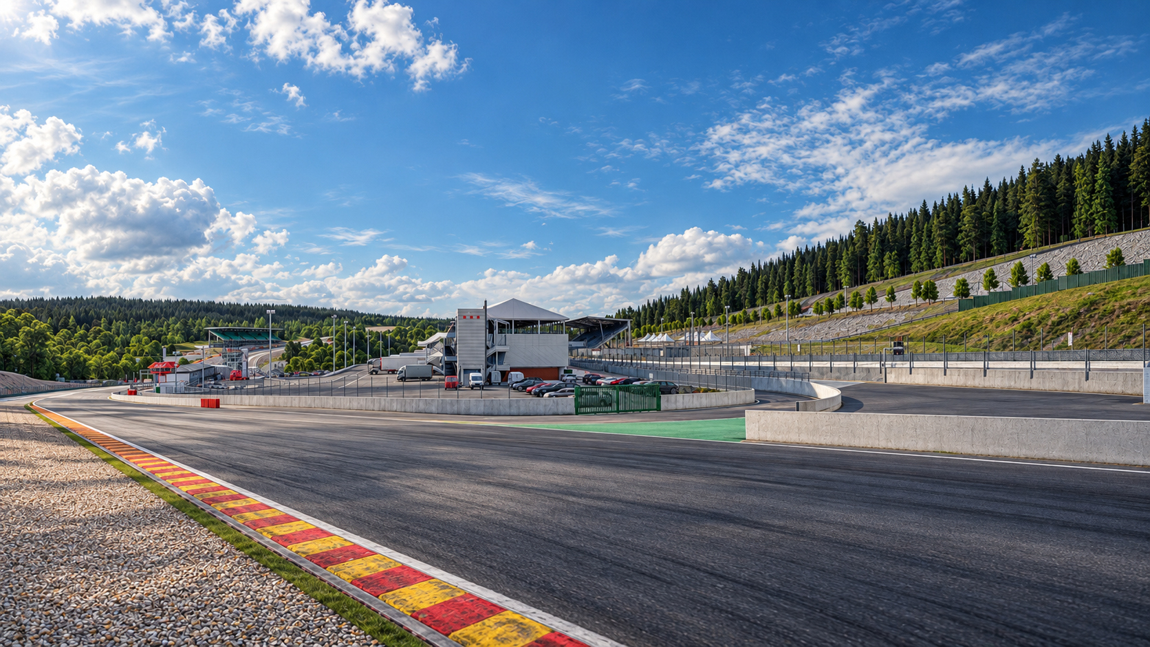 Spa-Francorchamps F1 Race Track 3D Model