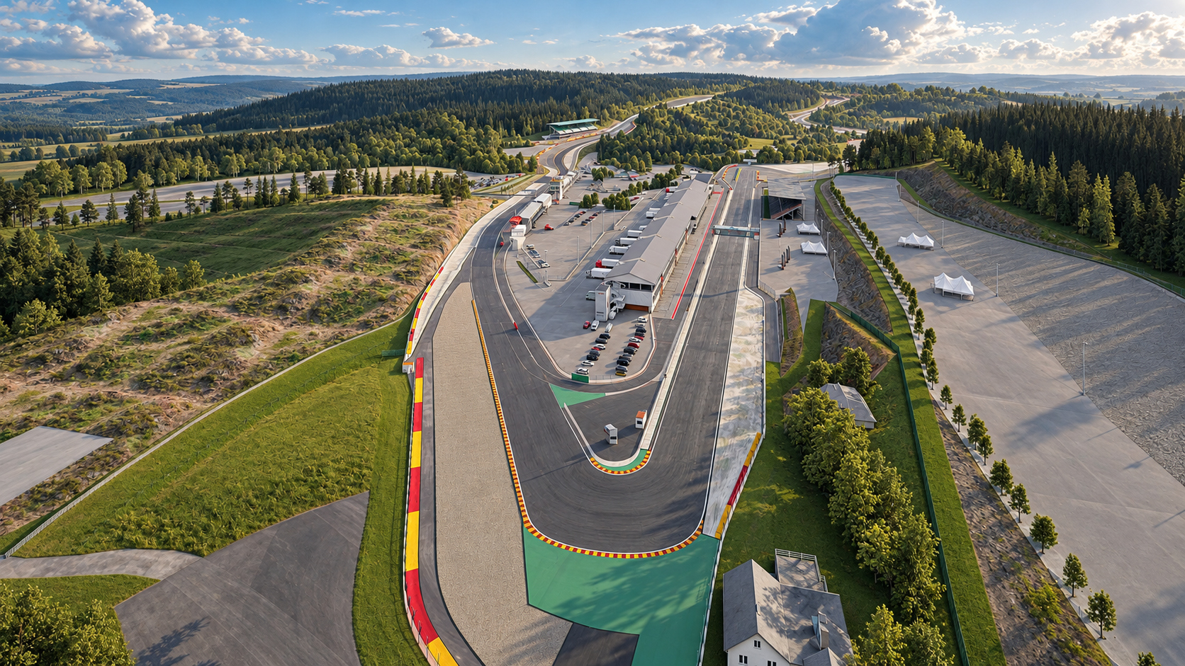 Spa-Francorchamps F1 Race Track 3D Model