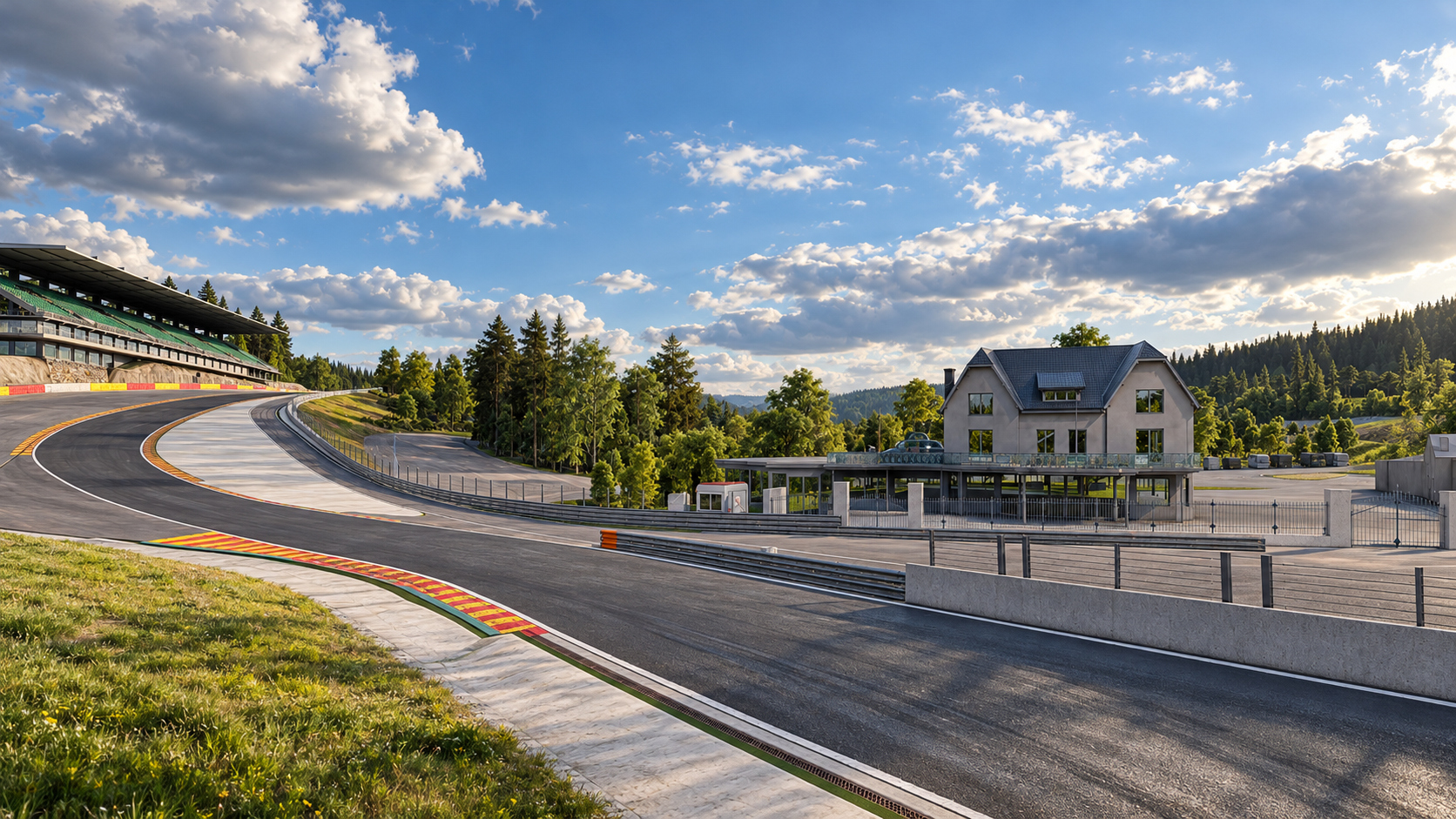 Spa-Francorchamps F1 Race Track 3D Model