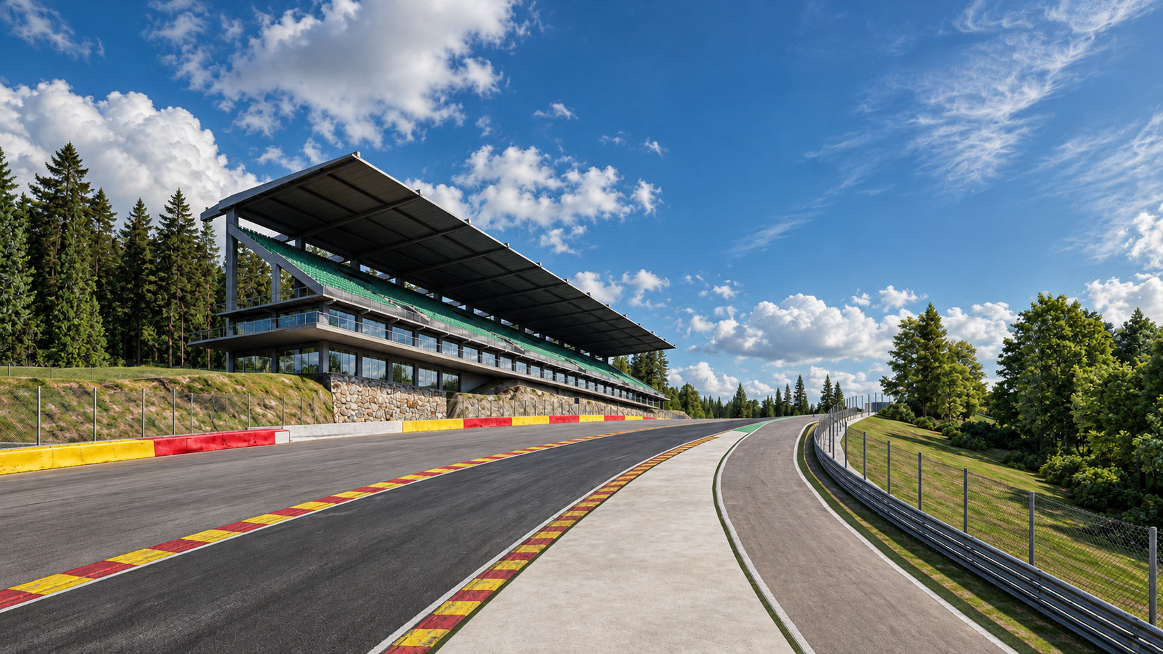 Spa-Francorchamps F1 Race Track 3D Model