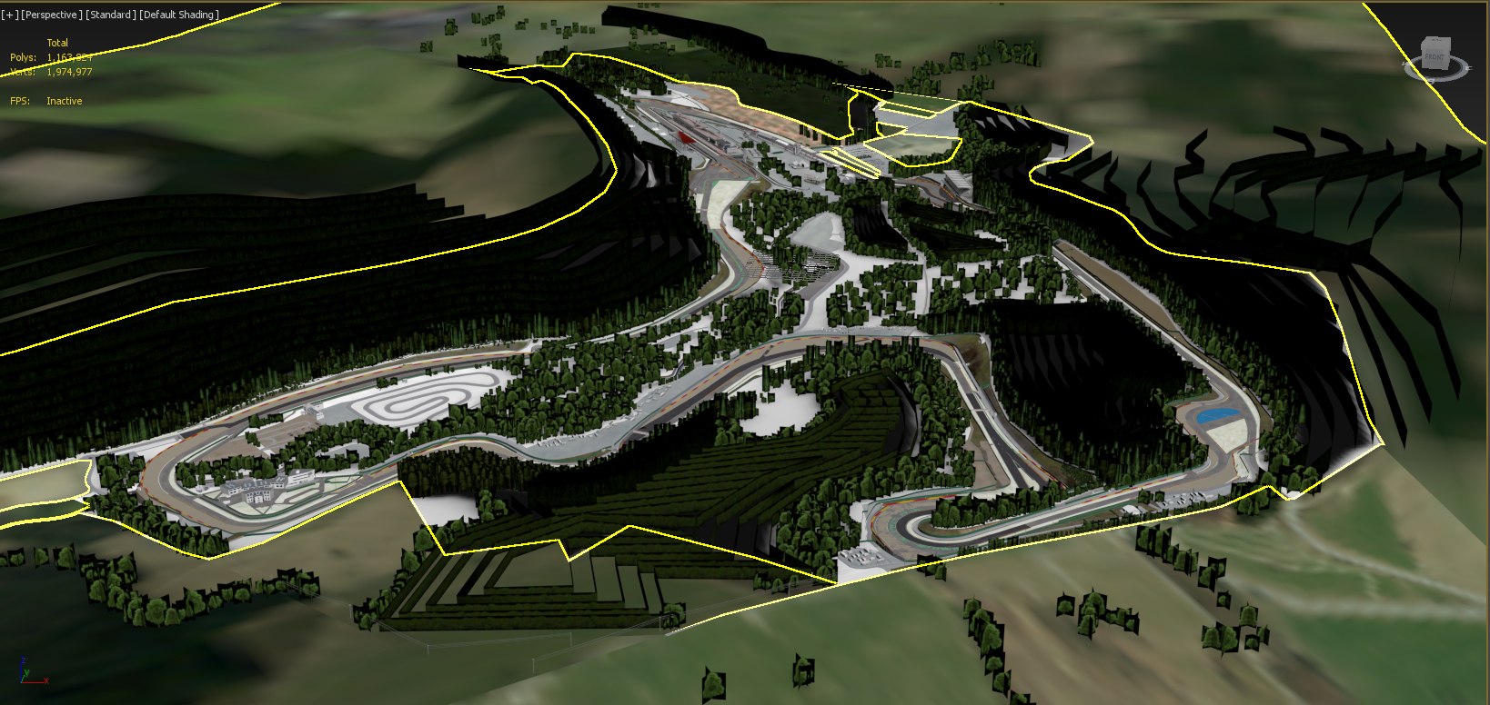 Spa-Francorchamps F1 Race Track 3D Model