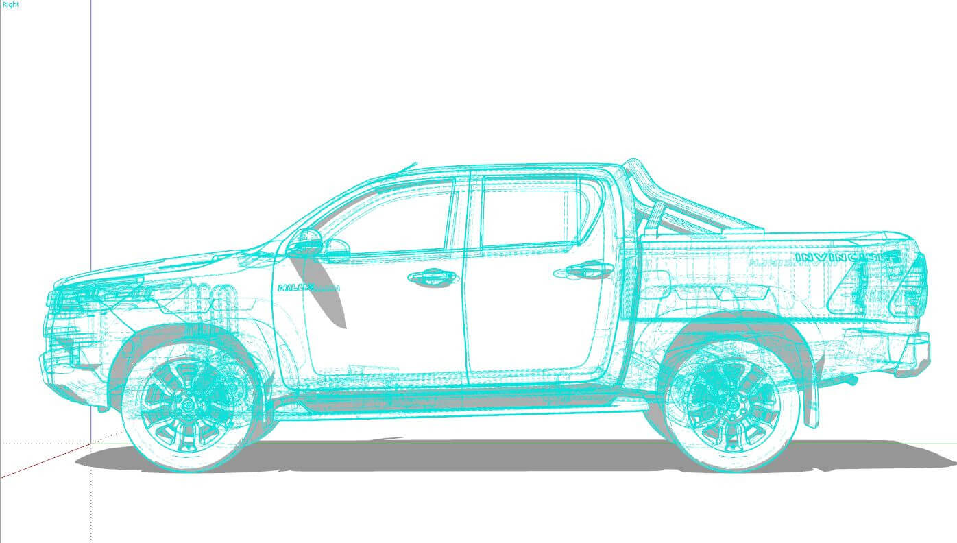 Toyota Hilux Double Cab 2022 3D Model