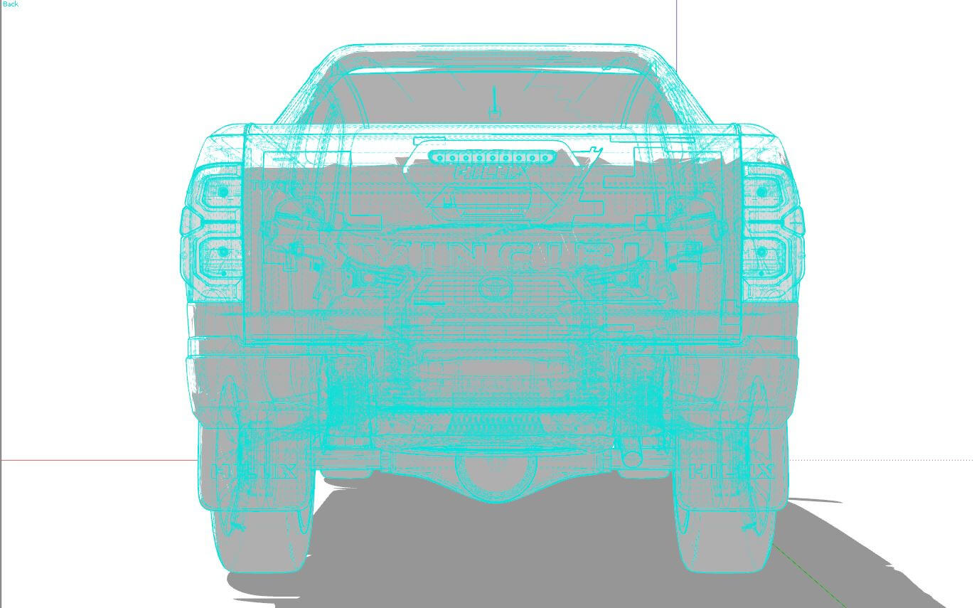 Toyota Hilux Double Cab 2022 3D Model