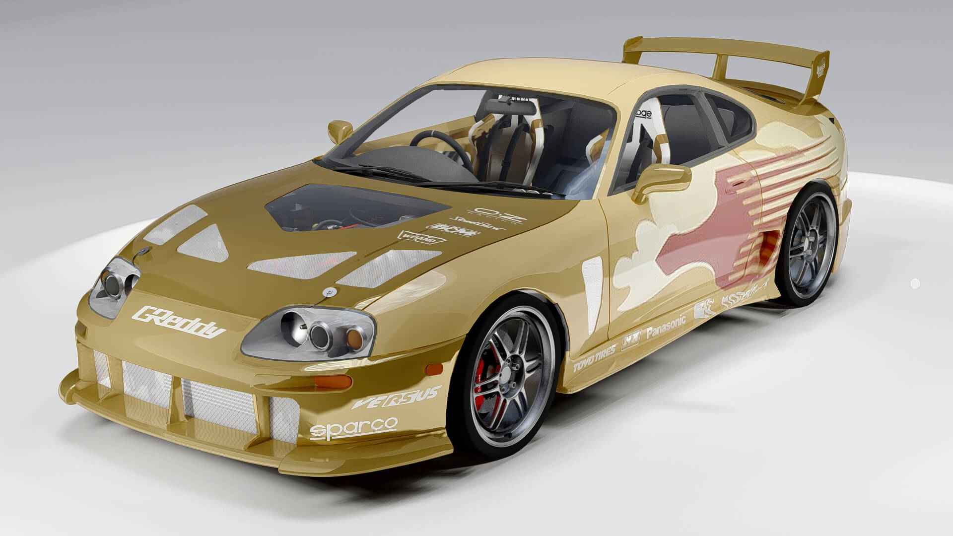 Toyota Supra Turbo MK IV 1993 &ndash 2 Fast 2 Furious Liver 3D Model