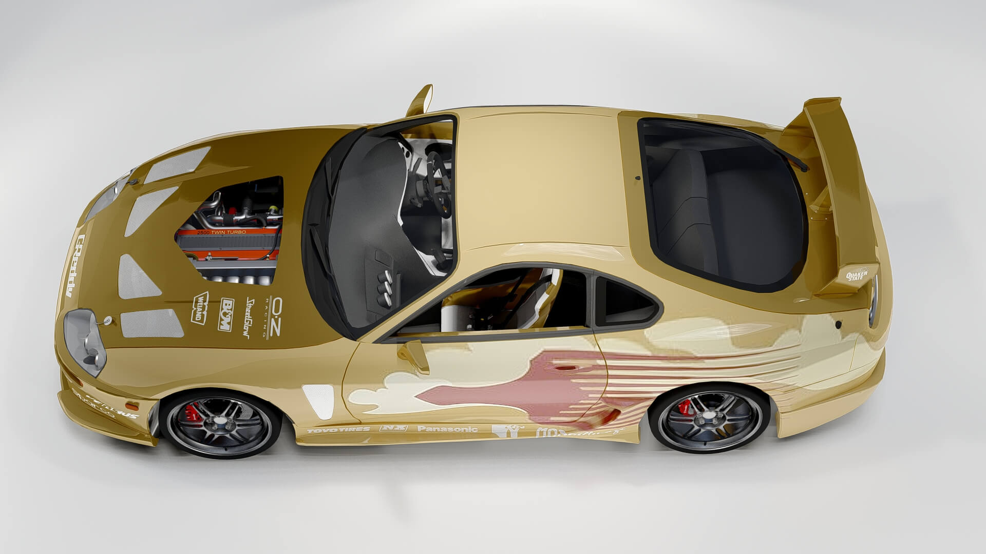 Toyota Supra Turbo MK IV 1993 &ndash 2 Fast 2 Furious Liver 3D Model