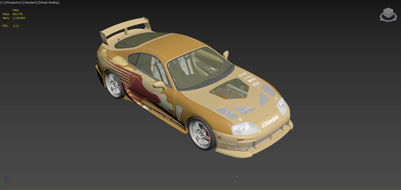 Toyota Supra Turbo MK IV 1993 &ndash 2 Fast 2 Furious Liver 3D Model