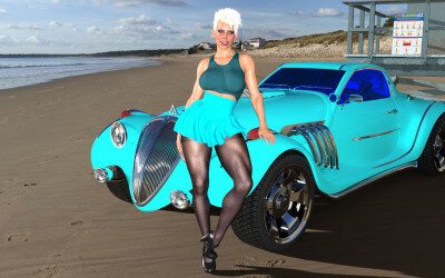 Dynamic Women and Their Hot Rides