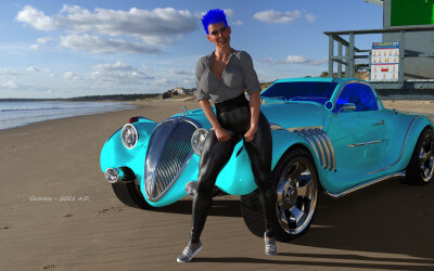 Dynamic Women and Their Hot Rides Study B
