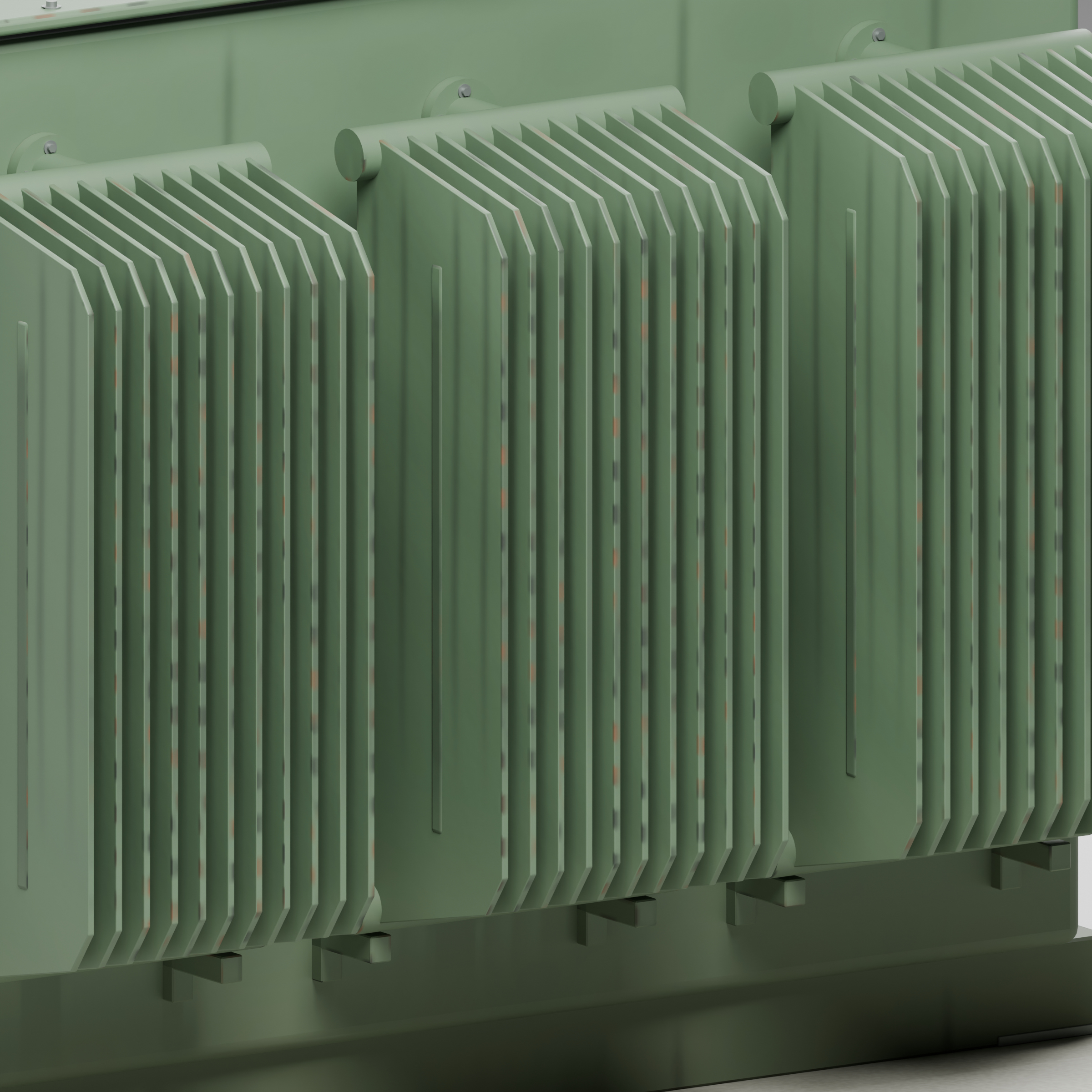 Pad-Mounted Distribution Transformer with Service Doors 3D Model