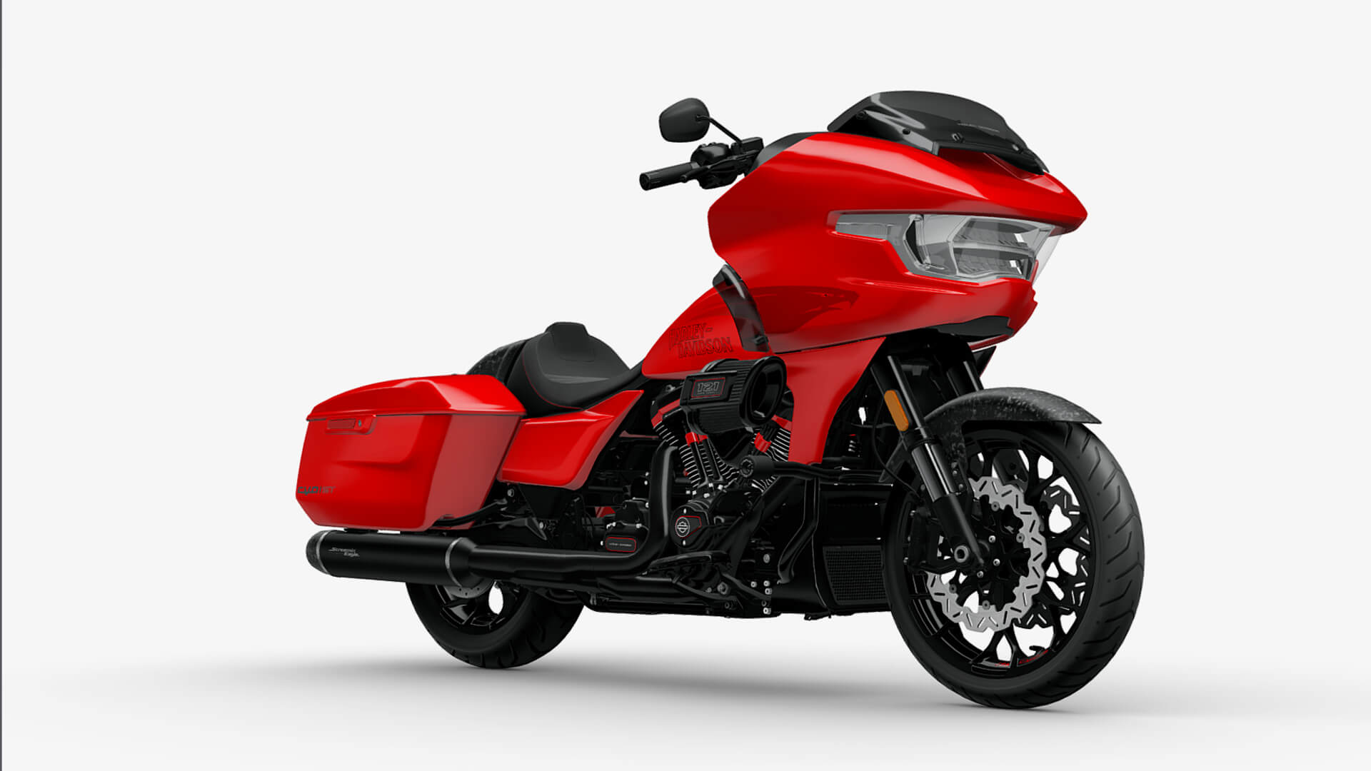 2025 Harley-Davidson Road Glide CVO ST Motorcycle Bike Low-Poly 3D Model 3D Render, Digital Artwork by Ammo Biker
