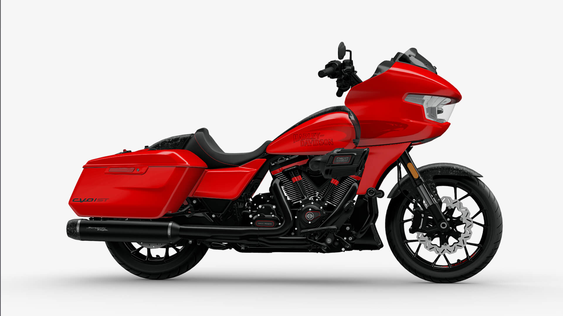 2025 Harley-Davidson Road Glide CVO ST Motorcycle Bike Low-Poly 3D Model 3D Render, Digital Artwork by Ammo Biker
