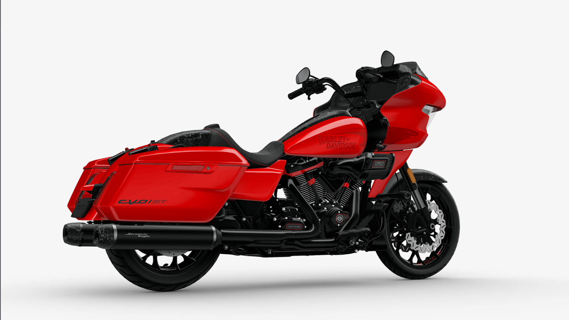 2025 Harley-Davidson Road Glide CVO ST Motorcycle Bike Low-Poly 3D Model 3D Render, Digital Artwork by Ammo Biker