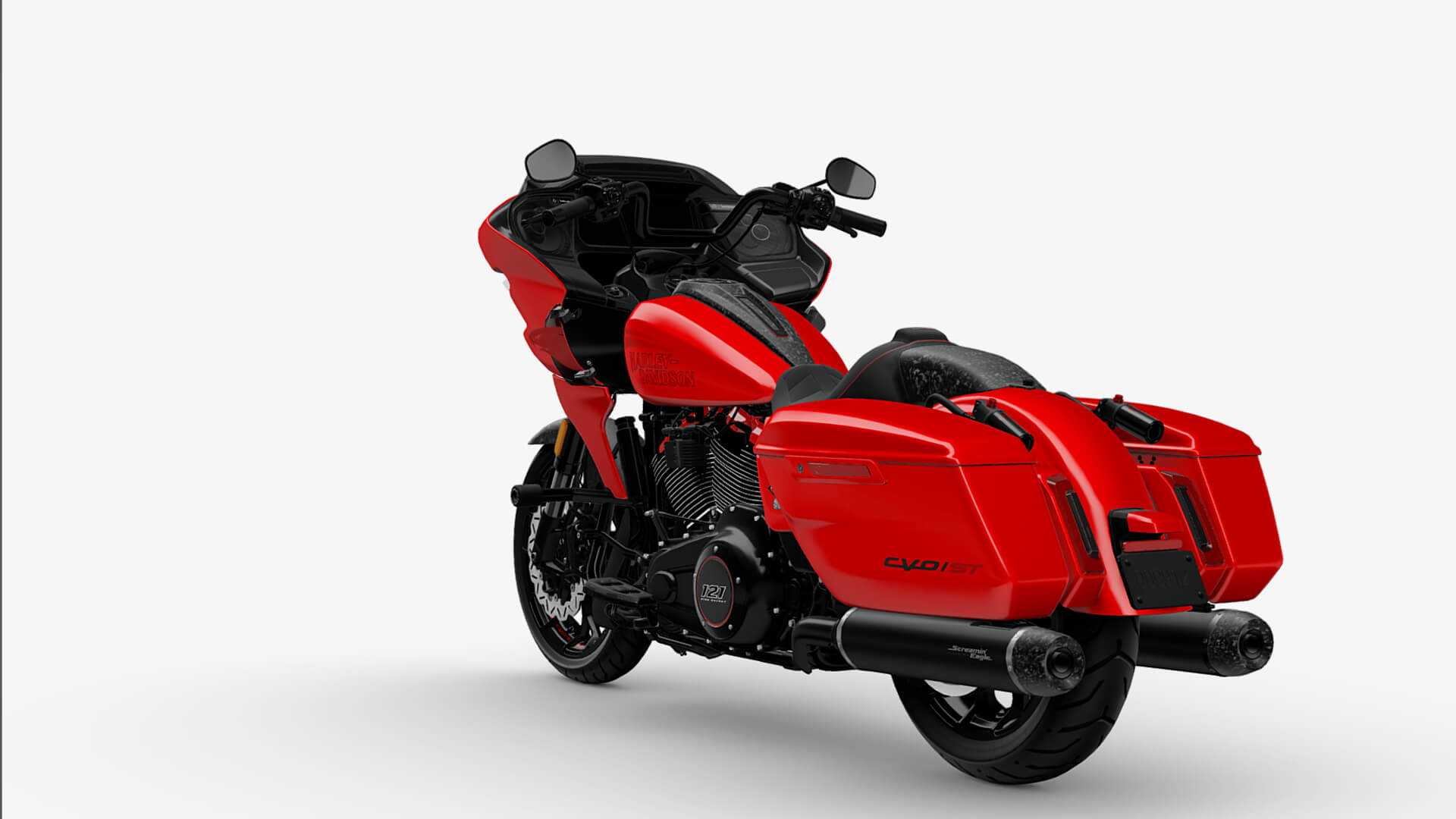 2025 Harley-Davidson Road Glide CVO ST Motorcycle Bike Low-Poly 3D Model 3D Render, Digital Artwork by Ammo Biker