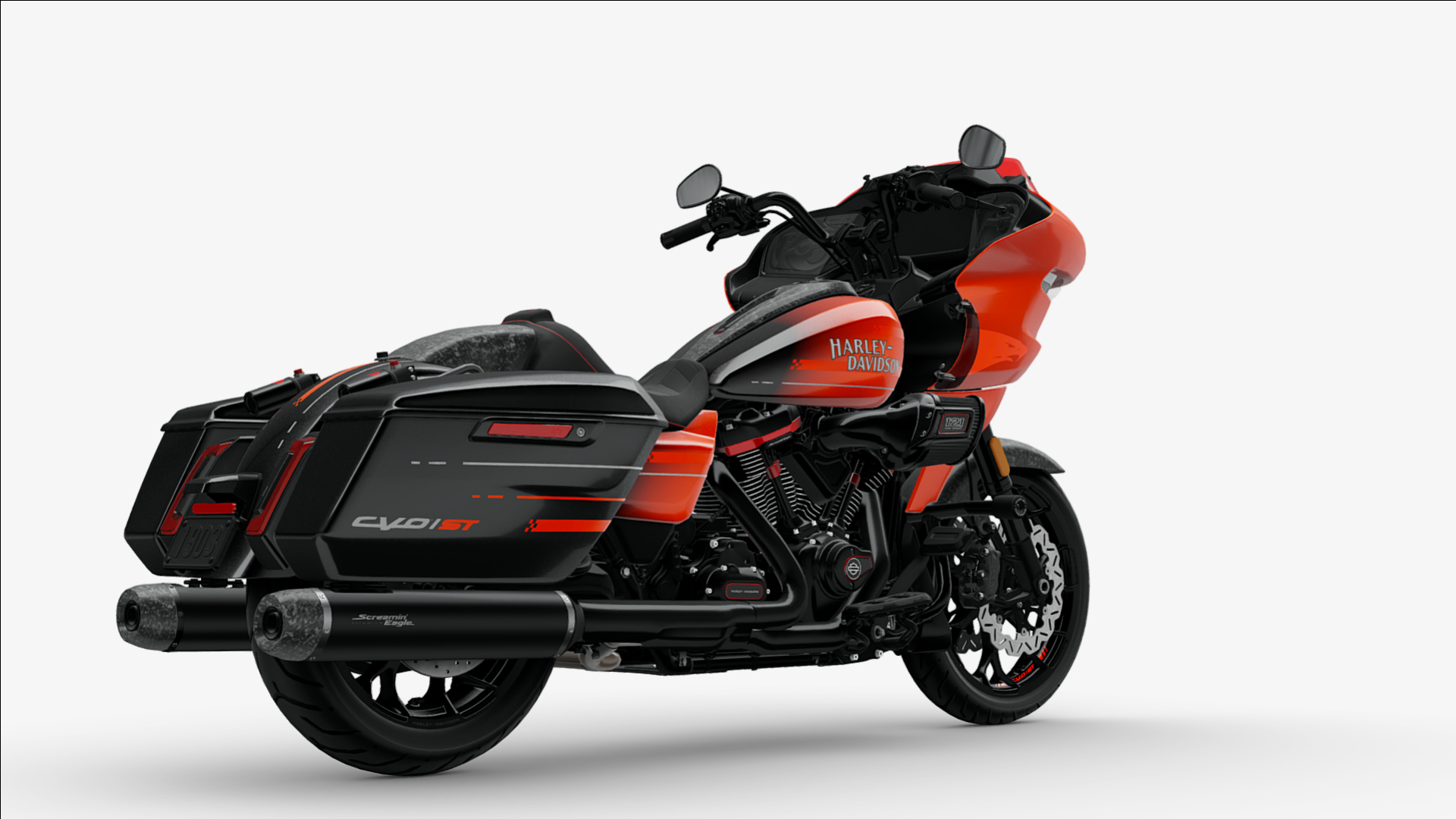 2026 Harley-Davidson Road Glide CVO Custom ST Motorcycle Bike Low-Poly 3D Model 3D Render, Digital Artwork by Ammo Biker
