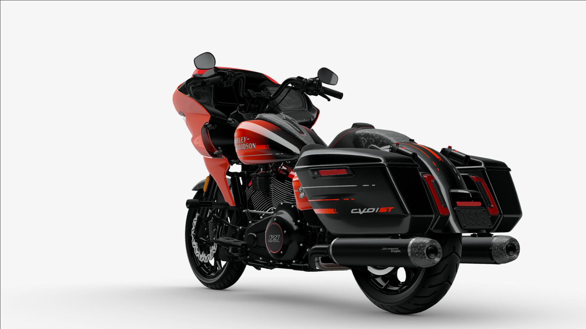 2026 Harley-Davidson Road Glide CVO Custom ST Motorcycle Bike Low-Poly 3D Model 3D Render, Digital Artwork by Ammo Biker