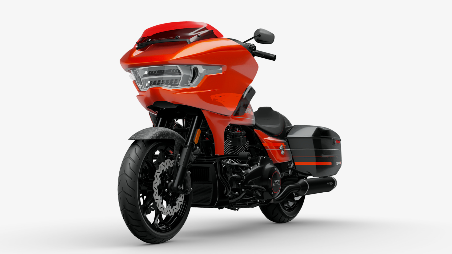 2026 Harley-Davidson Road Glide CVO Custom ST Motorcycle Bike Low-Poly 3D Model 3D Render, Digital Artwork by Ammo Biker