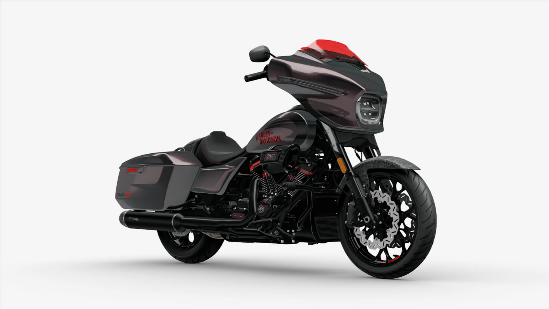 2026 Harley-Davidson Street Glide CVO ST Custom Motorcycle Bike Low-poly 3D Mode 3D Render, Digital Artwork by Ammo Biker