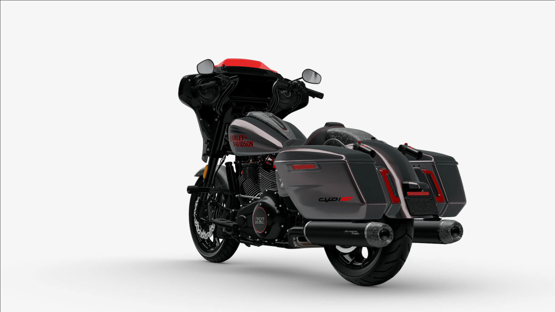 2026 Harley-Davidson Street Glide CVO ST Custom Motorcycle Bike Low-poly 3D Mode 3D Render, Digital Artwork by Ammo Biker