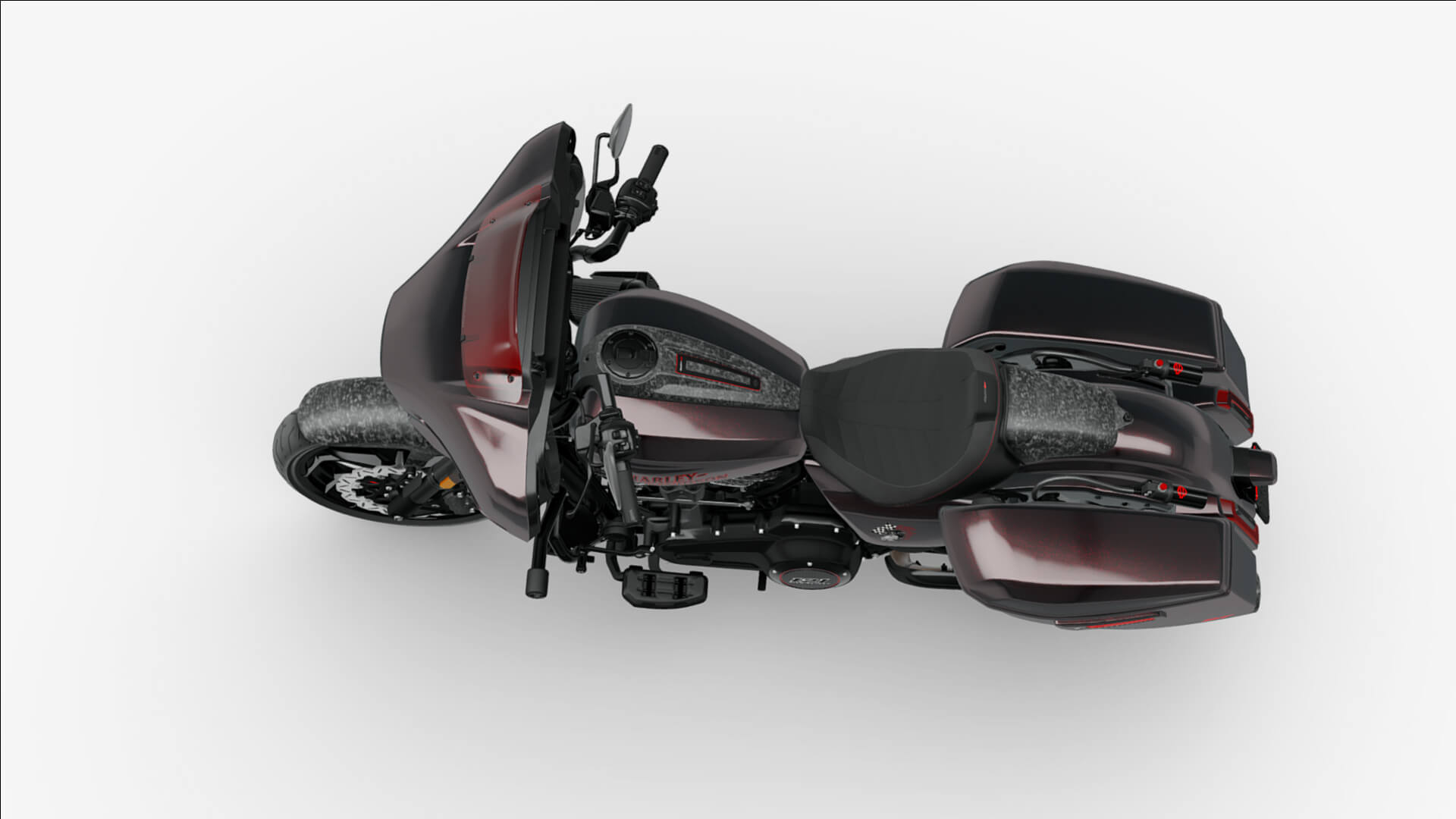 2026 Harley-Davidson Street Glide CVO ST Custom Motorcycle Bike Low-poly 3D Mode 3D Render, Digital Artwork by Ammo Biker