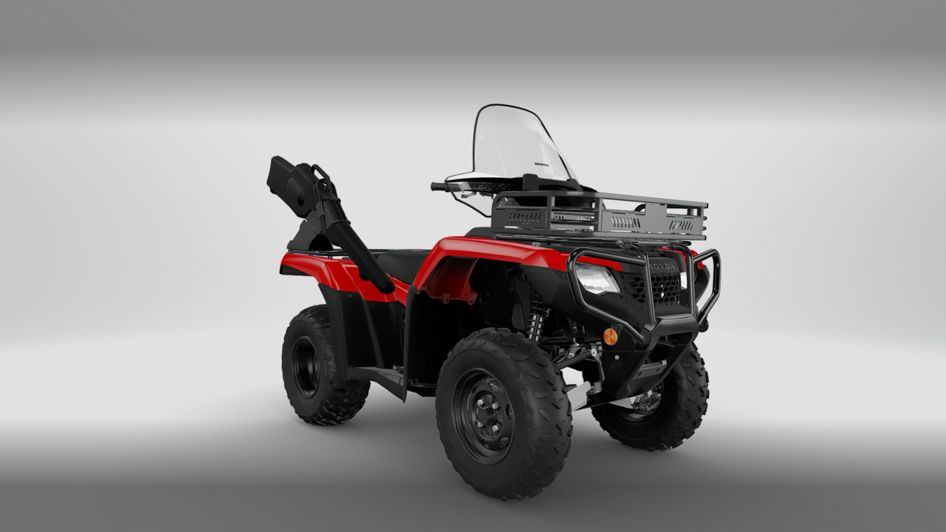 2027 Honda FourTrax Rancher 4x4 Offroad Quad ATV 3D Render, Digital Artwork by Ammo Biker