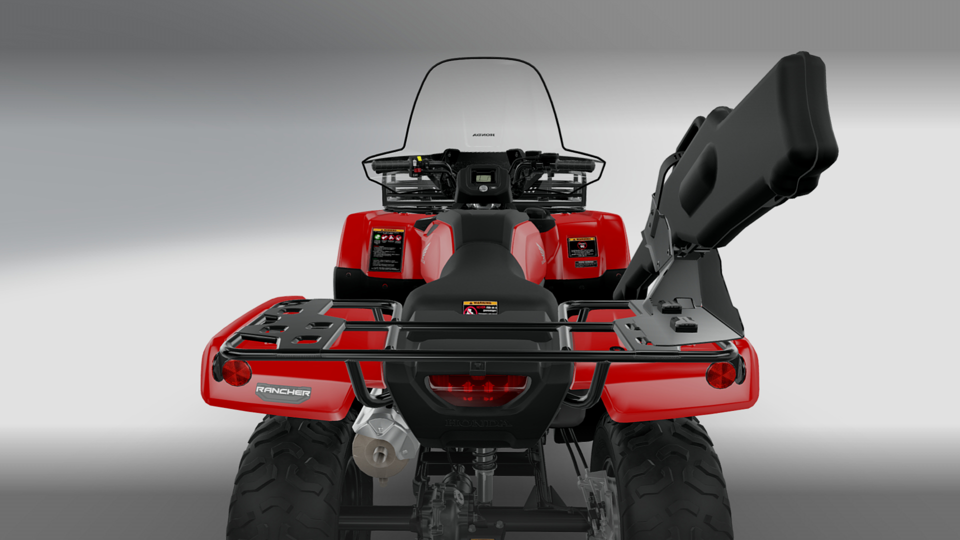2027 Honda FourTrax Rancher 4x4 Offroad Quad ATV 3D Render, Digital Artwork by Ammo Biker