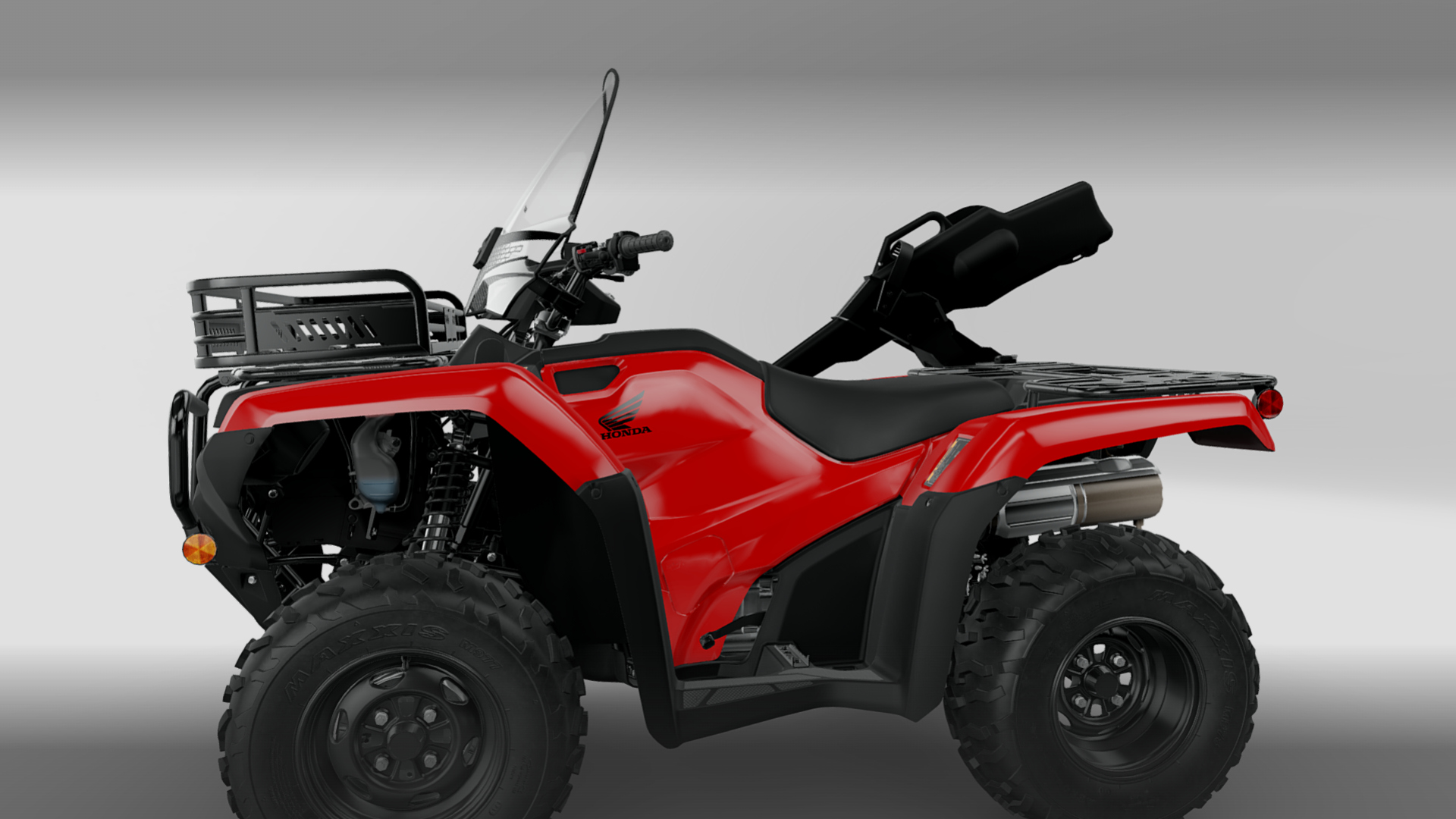 2027 Honda FourTrax Rancher 4x4 Offroad Quad ATV 3D Render, Digital Artwork by Ammo Biker
