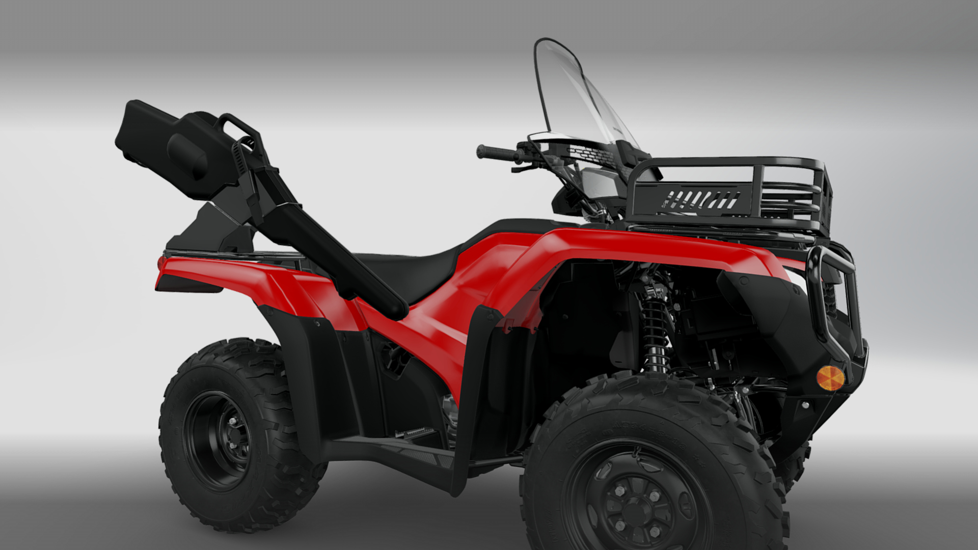 2027 Honda FourTrax Rancher 4x4 Offroad Quad ATV 3D Render, Digital Artwork by Ammo Biker