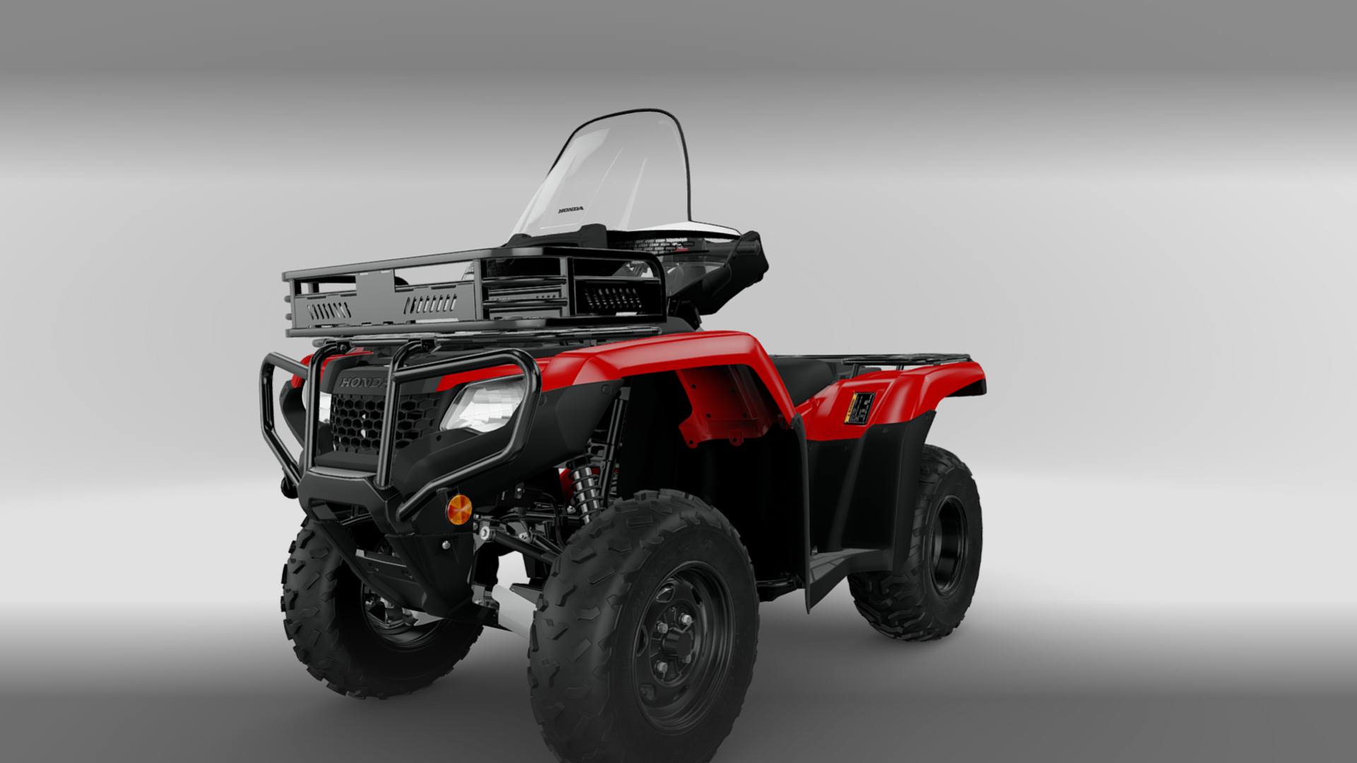 2027 Honda FourTrax Rancher 4x4 Offroad Quad ATV 3D Render, Digital Artwork by Ammo Biker