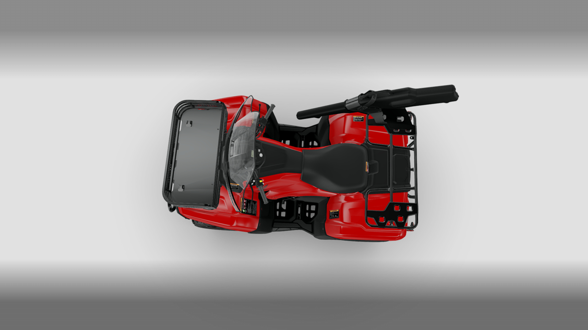 2027 Honda FourTrax Rancher 4x4 Offroad Quad ATV 3D Render, Digital Artwork by Ammo Biker
