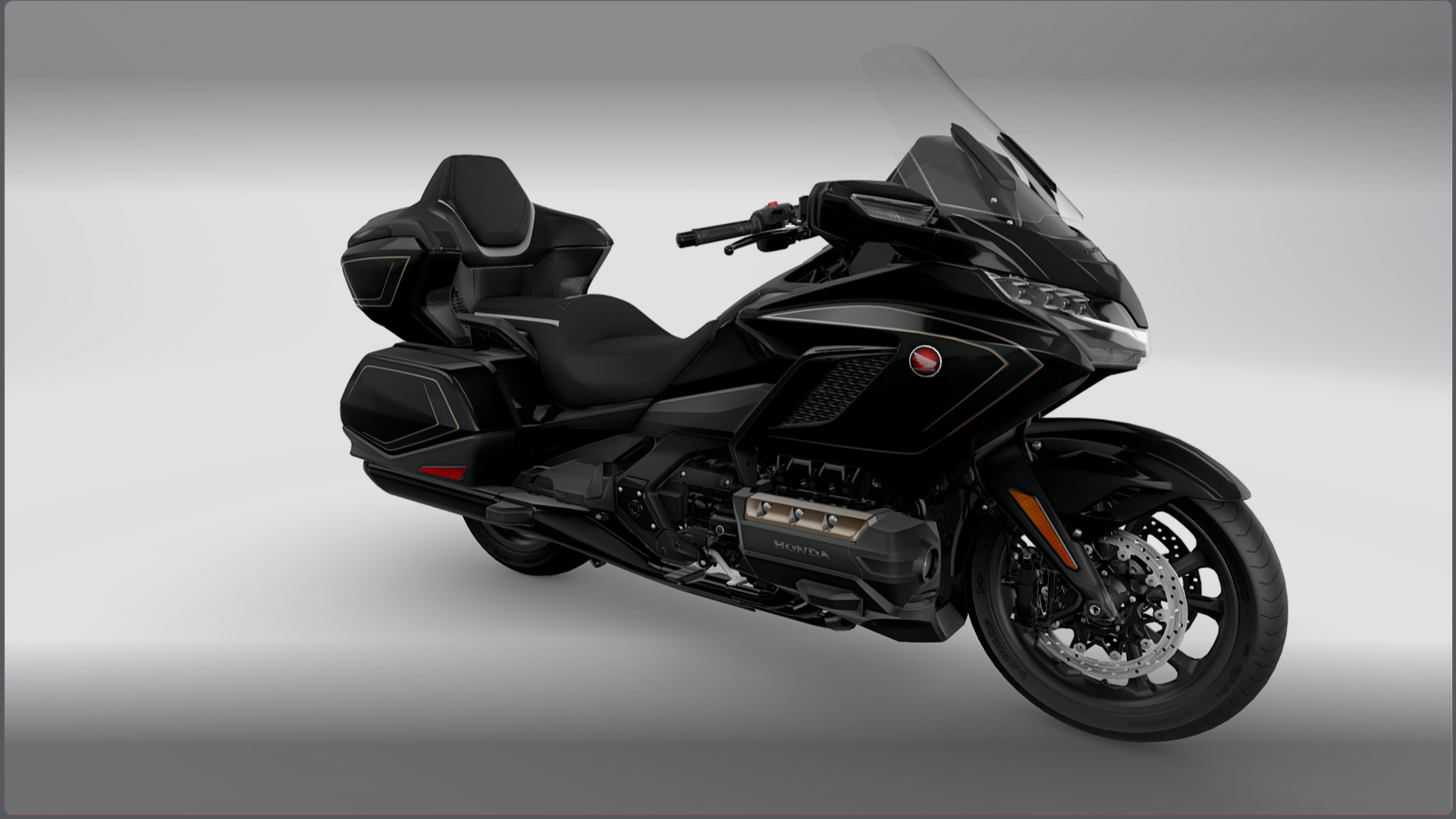 2027 Honda Gold Wing Tour GL1800 Motorcycle Bike Low-Poly 3D Model 3D Render, Digital Artwork by Ammo Biker
