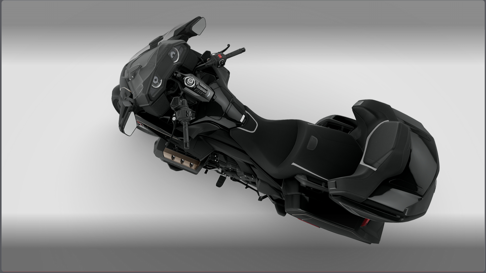 2027 Honda Gold Wing Tour GL1800 Motorcycle Bike Low-Poly 3D Model 3D Render, Digital Artwork by Ammo Biker