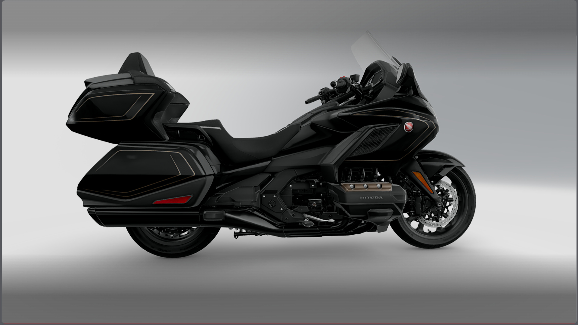 2027 Honda Gold Wing Tour GL1800 Motorcycle Bike Low-Poly 3D Model 3D Render, Digital Artwork by Ammo Biker