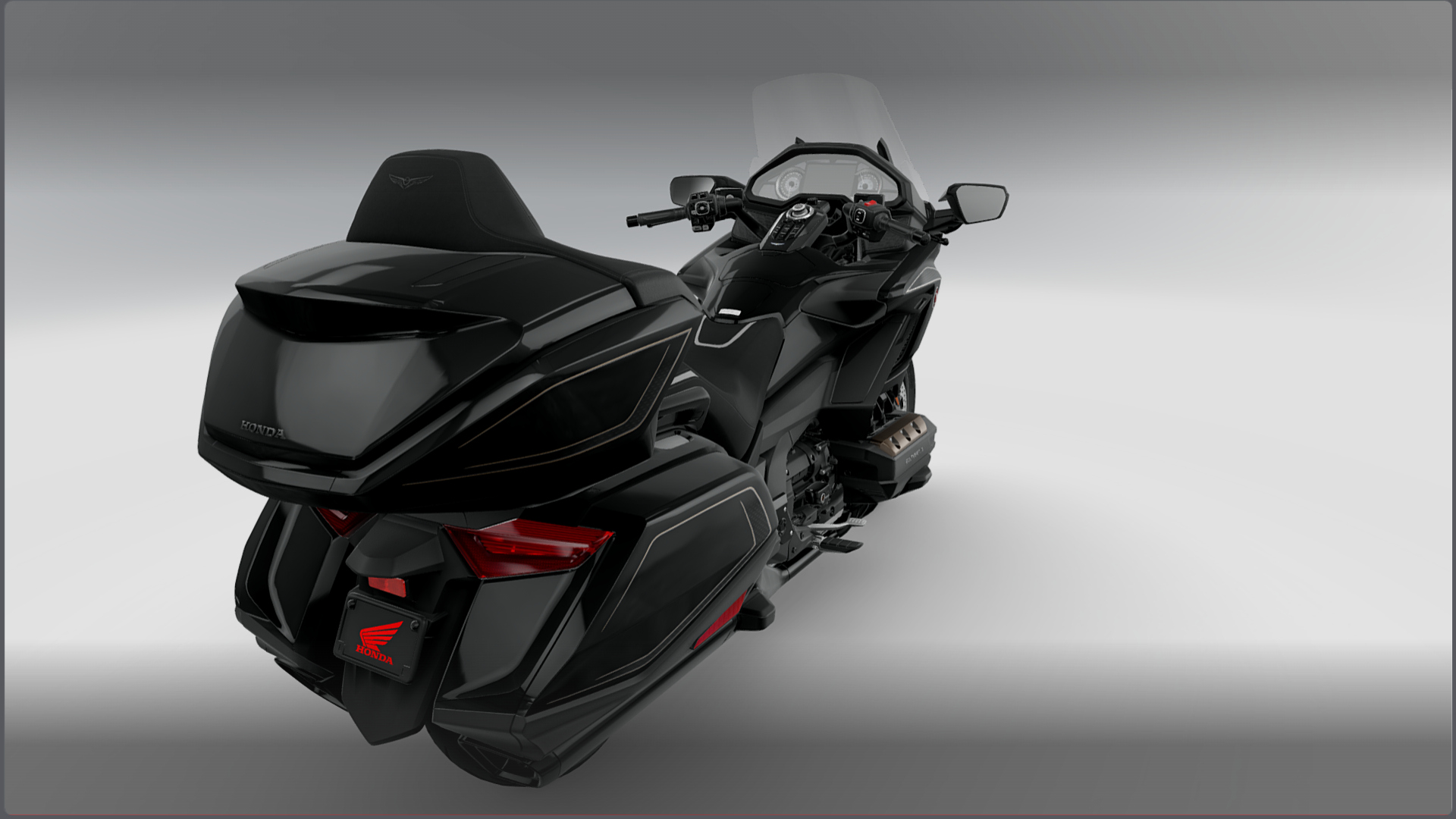 2027 Honda Gold Wing Tour GL1800 Motorcycle Bike Low-Poly 3D Model 3D Render, Digital Artwork by Ammo Biker