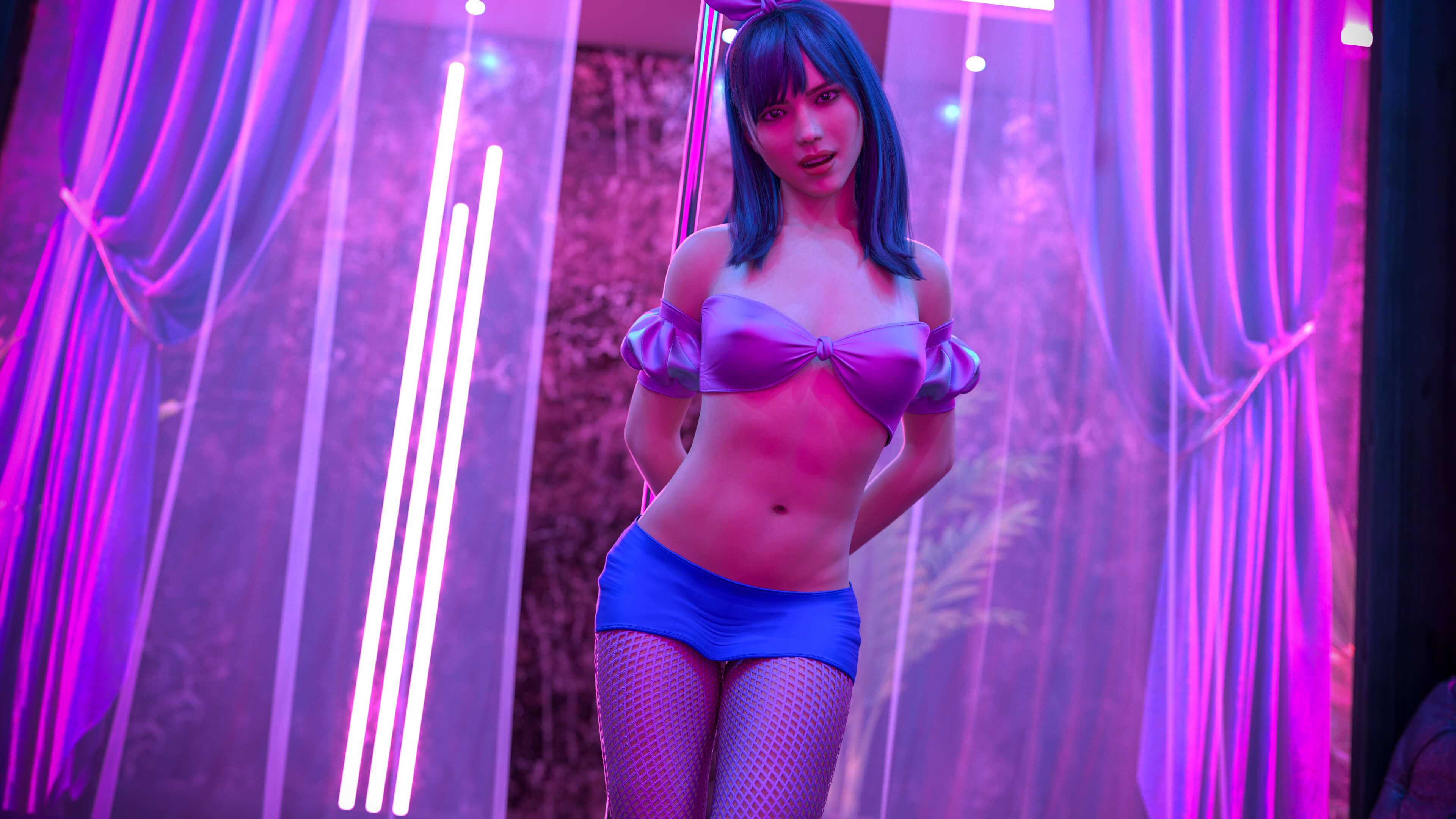 Lily 3D Render, Digital Artwork by AmomynousGames