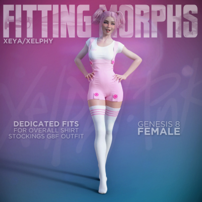 Overall Shirt Stockings G8F Fit for Xeya/Xelphy