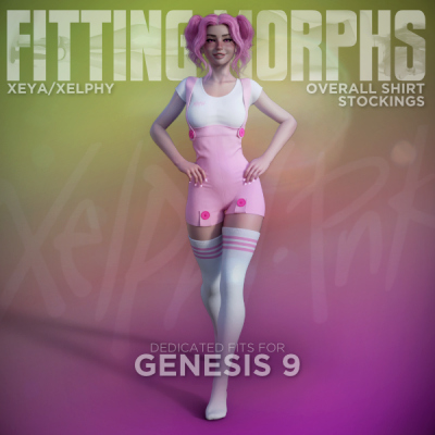 Overall Shirt Stockings G9 Fit for Xeya/Xelphy Fitting Morph