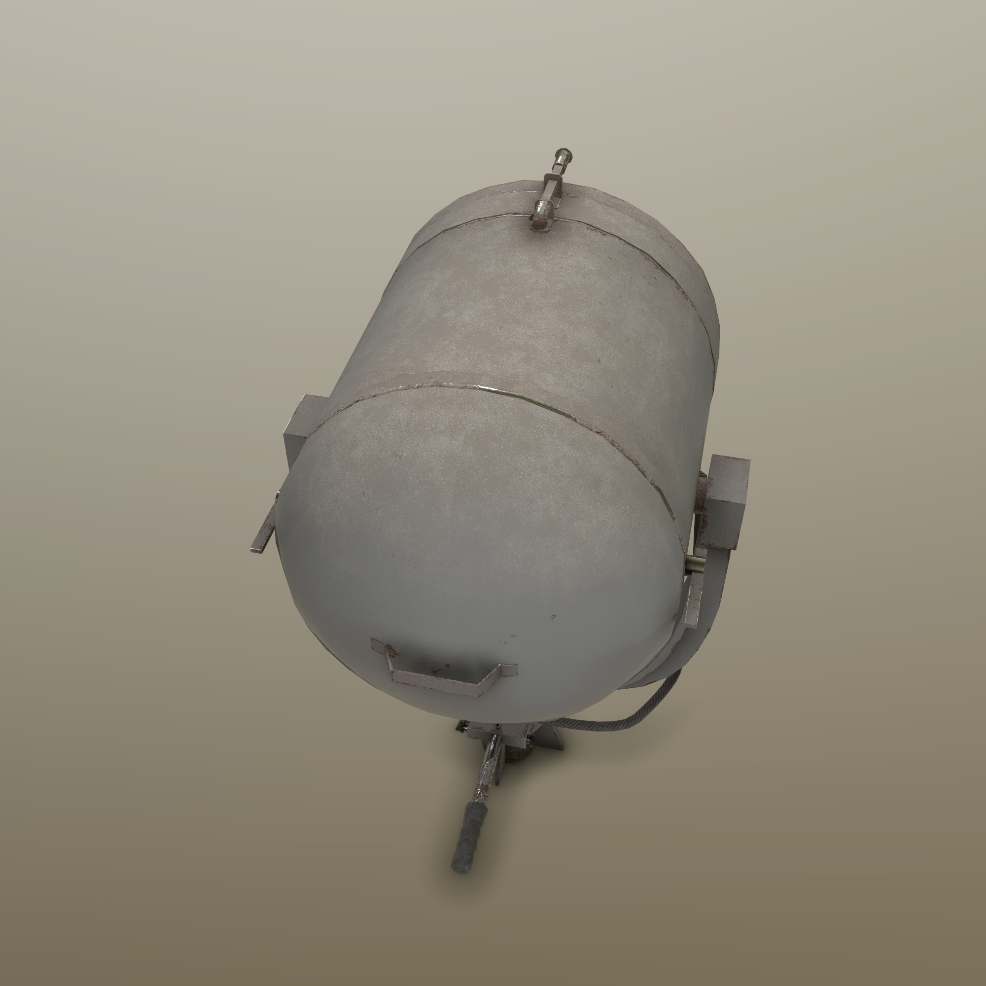 Naval Searchlight MSPT Low and High Poly 3D Model