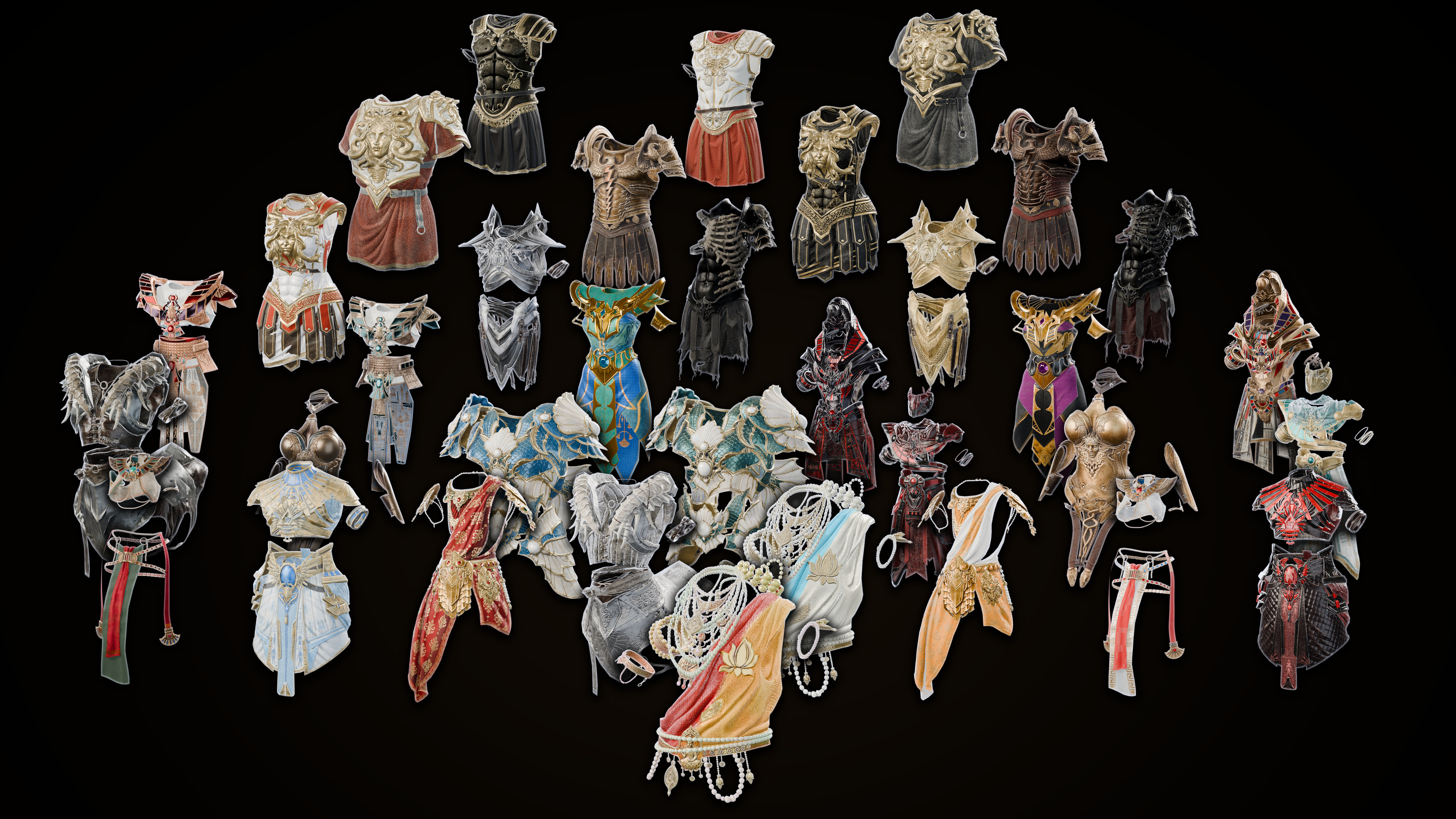 Fantasy Ancient Myth Armor Pack 3D Model