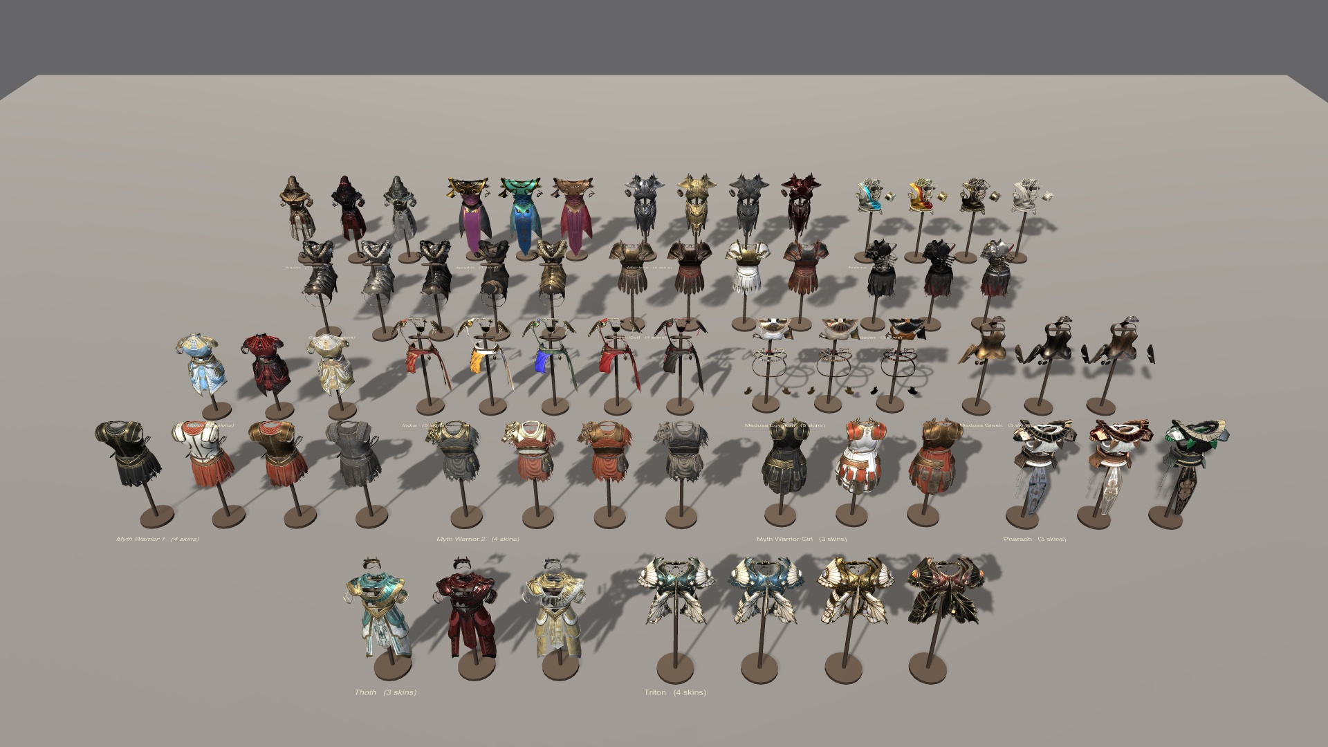 Fantasy Ancient Myth Armor Pack 3D Model