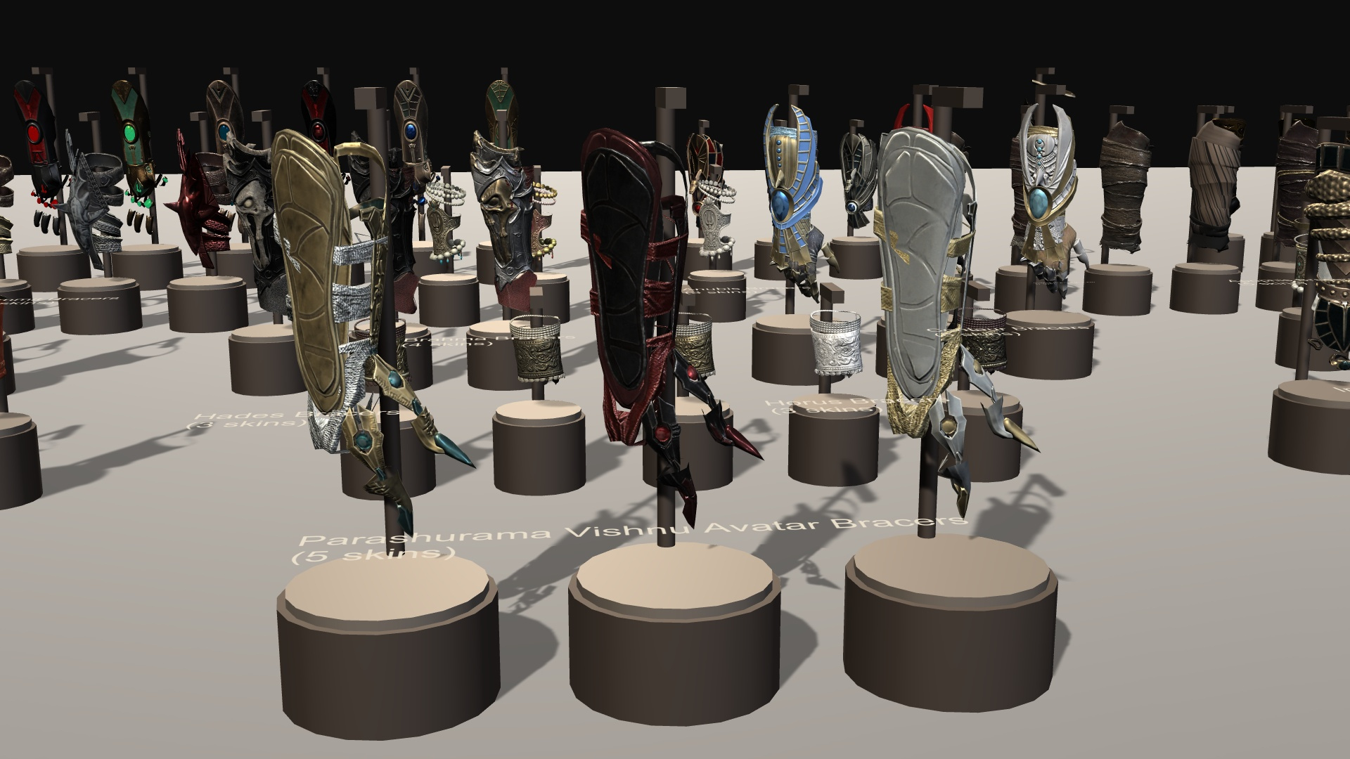 Fantasy Ancient Myth Bracers Pack 3D Model