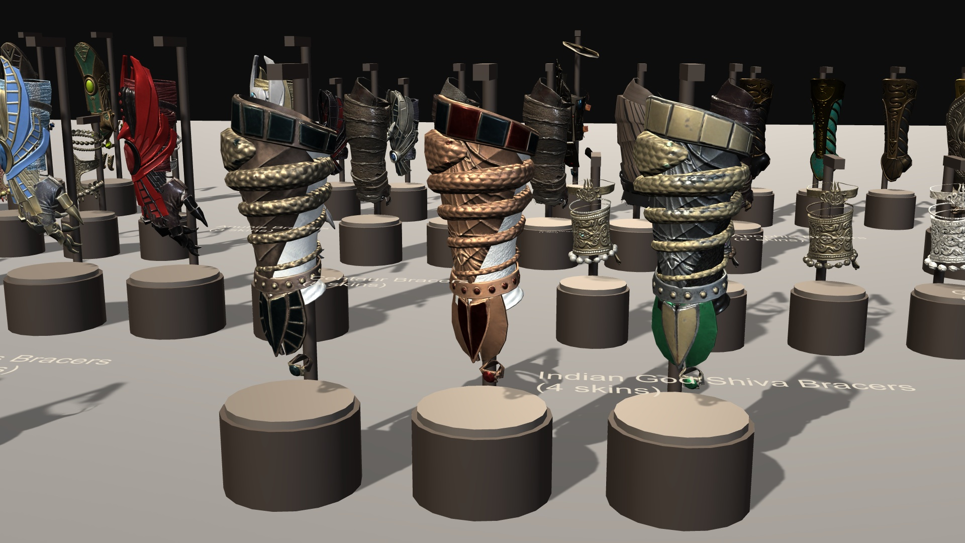 Fantasy Ancient Myth Bracers Pack 3D Model