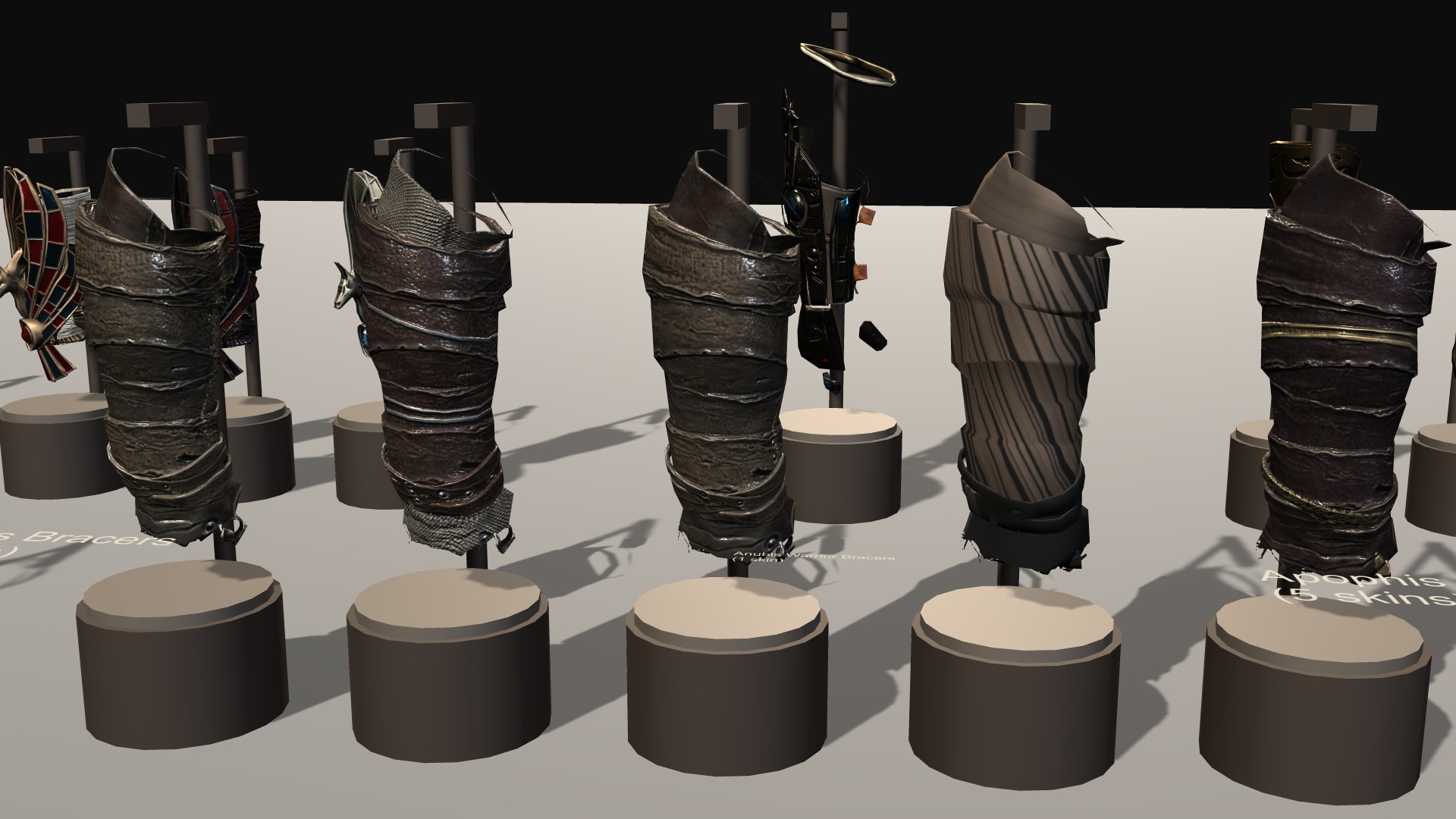 Fantasy Ancient Myth Bracers Pack 3D Model