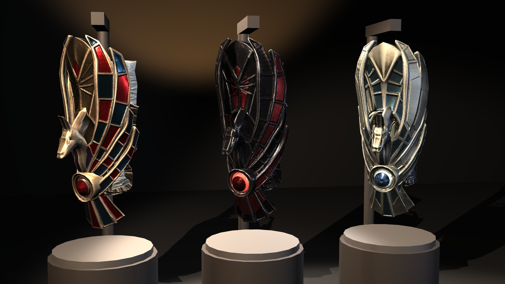 Fantasy Ancient Myth Bracers Pack 3D Model