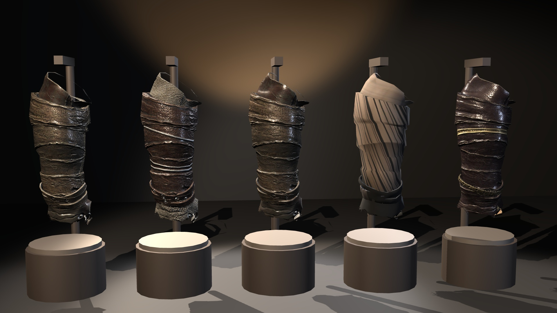 Fantasy Ancient Myth Bracers Pack 3D Model