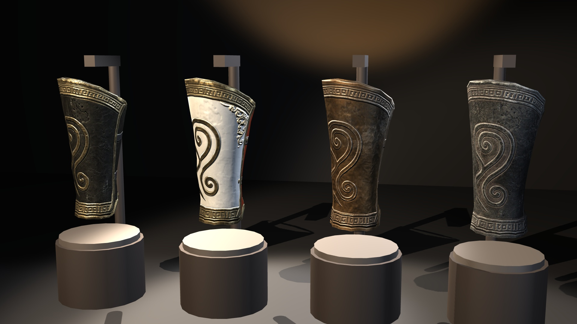 Fantasy Ancient Myth Bracers Pack 3D Model