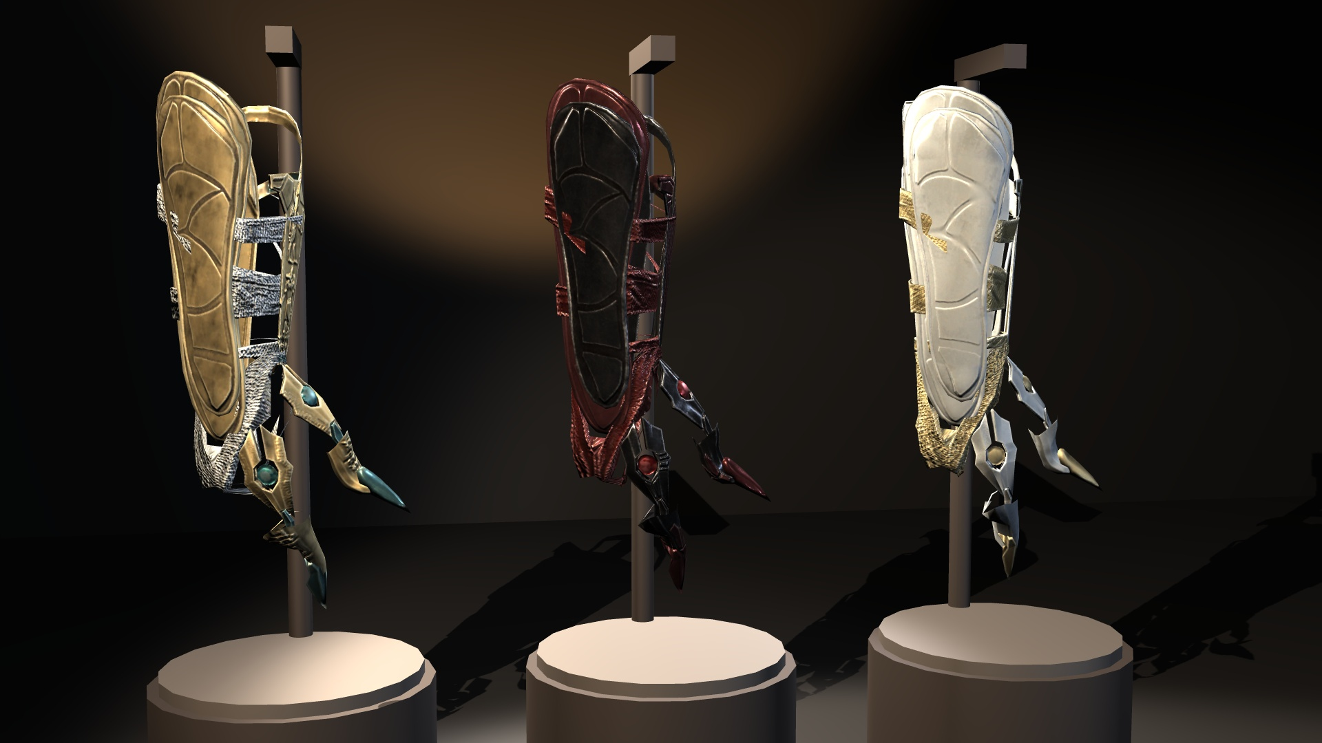Fantasy Ancient Myth Bracers Pack 3D Model