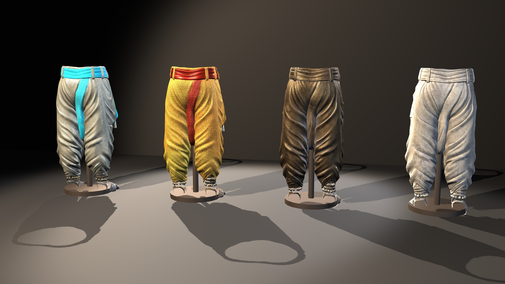 Fantasy Ancient Myth Leg Armor Pack 3D Model