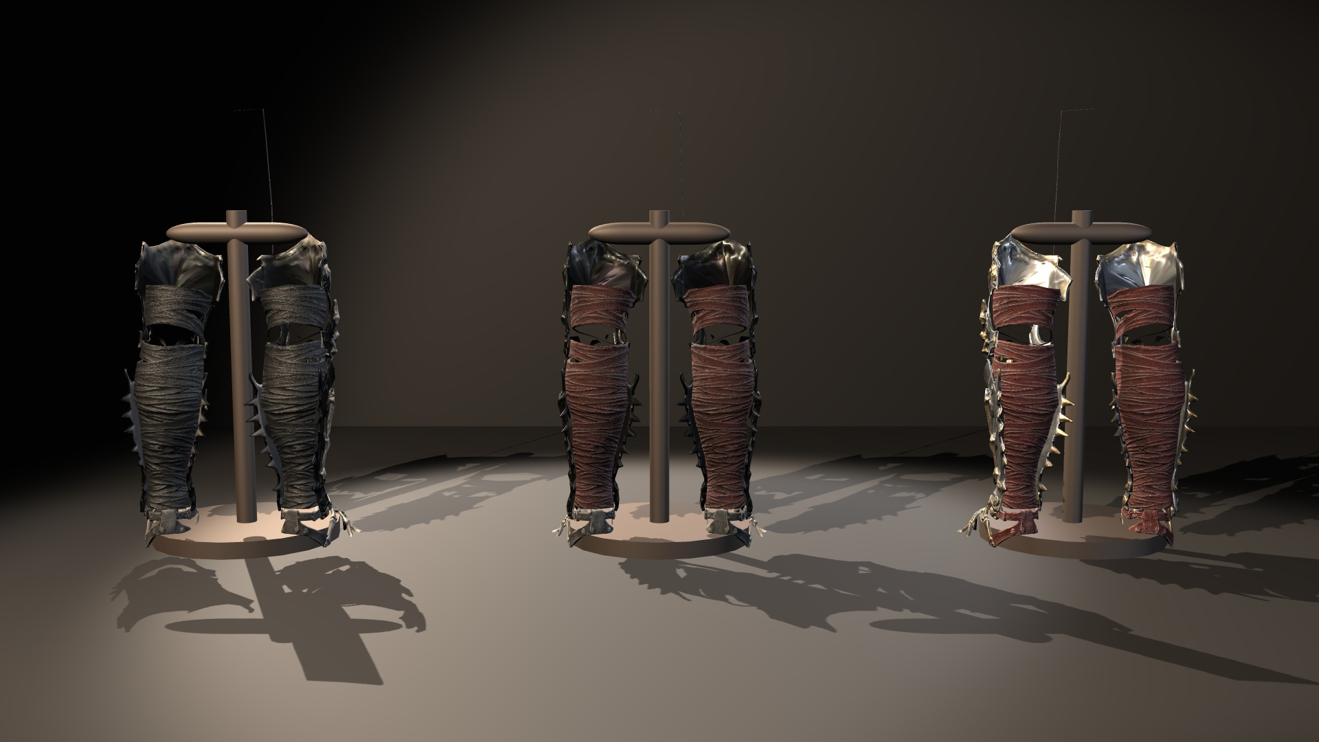 Fantasy Ancient Myth Leg Armor Pack 3D Model