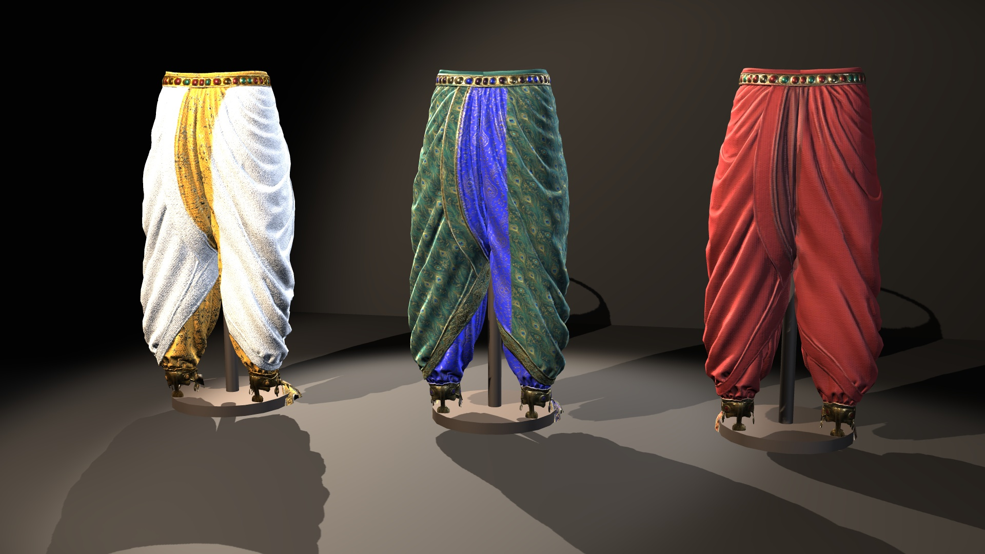 Fantasy Ancient Myth Leg Armor Pack 3D Model